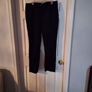 LOFT Women's Black Curvy Straight Leg Corduroy Jeans 14